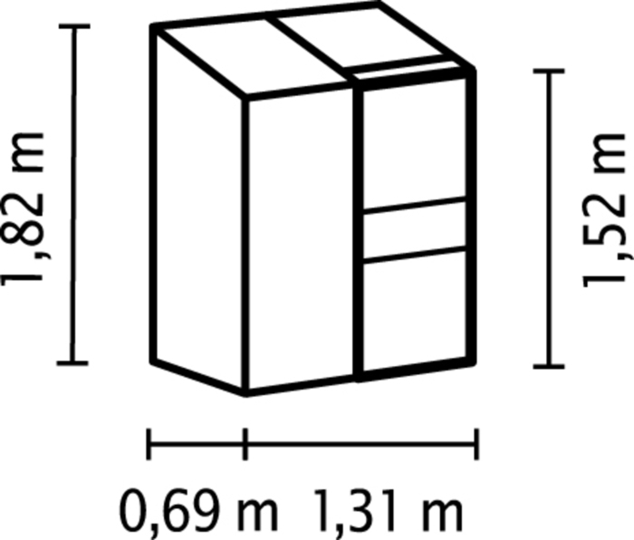Växthus Ida 900 Alu Poly Sockel 0,9 m² Vitavia